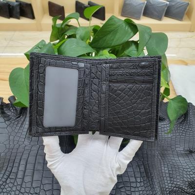 cheap quality vertical Wallet in full crocodile for gentlemen